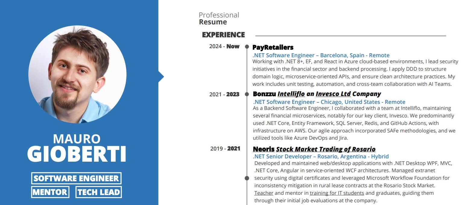 Traditional resume rejected by ATS